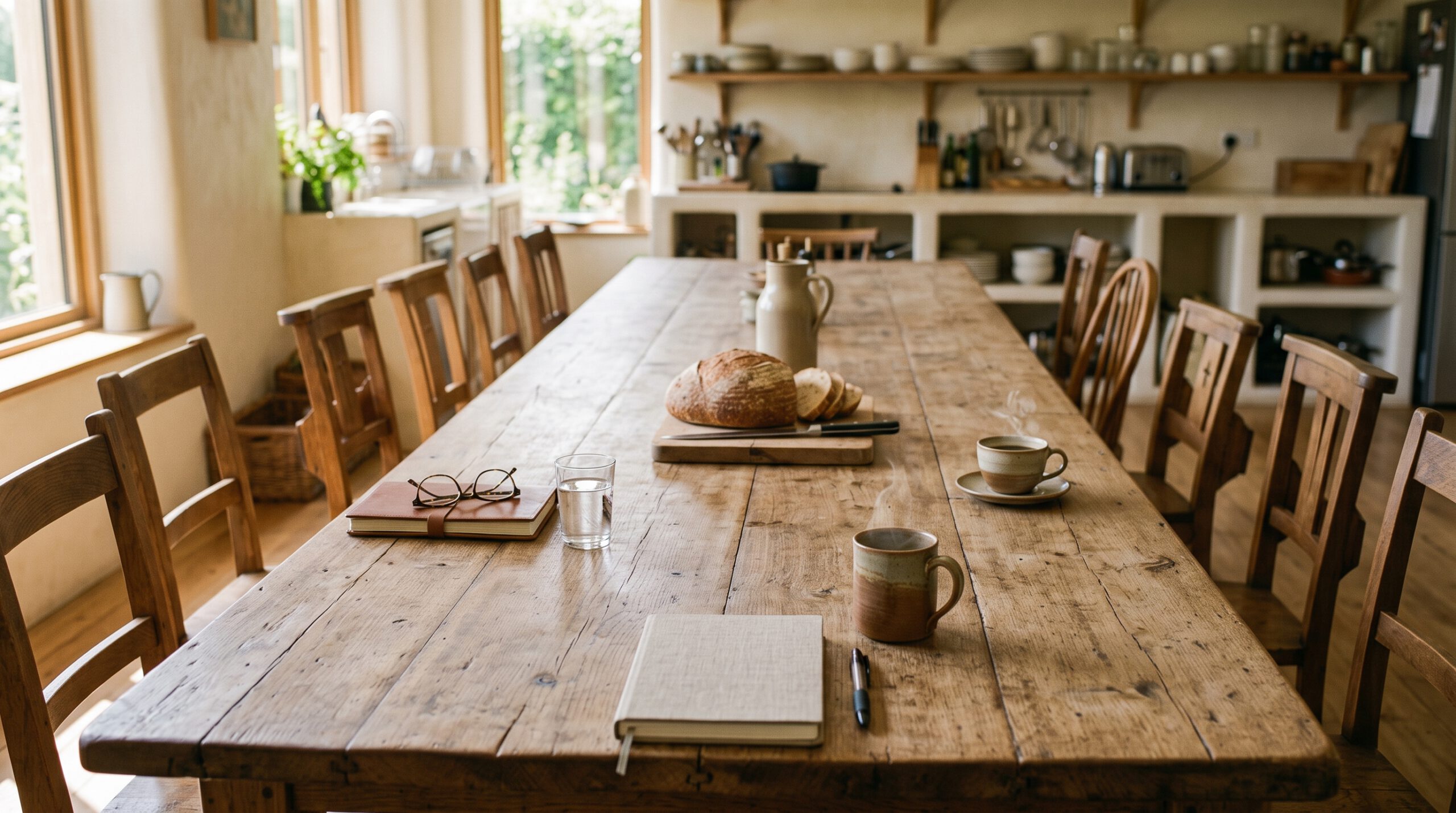 The Farmhands' Table — A place where workers set down their tools, pull up a chair, and talk candidly over coffee.